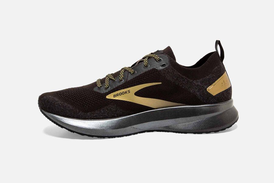 Brooks Levitate 4 Road Löparskor Herr - Svarta/Guld - 9251-MRJZF